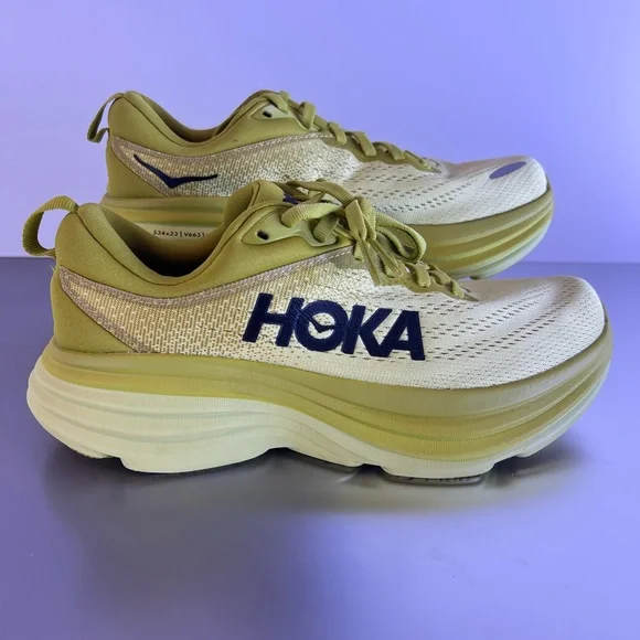 HOKA ONE ONE BONDI 8, Golden, Size US 7B, Used, Excelent Conditions - Picture 1 of 11